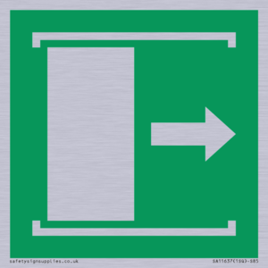 E033 safe condition door slides right to open